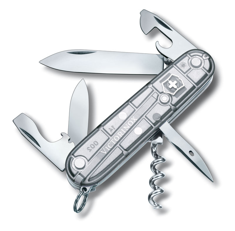 Victorinox Spartan Lite, Swiss pocket knife, transparant red